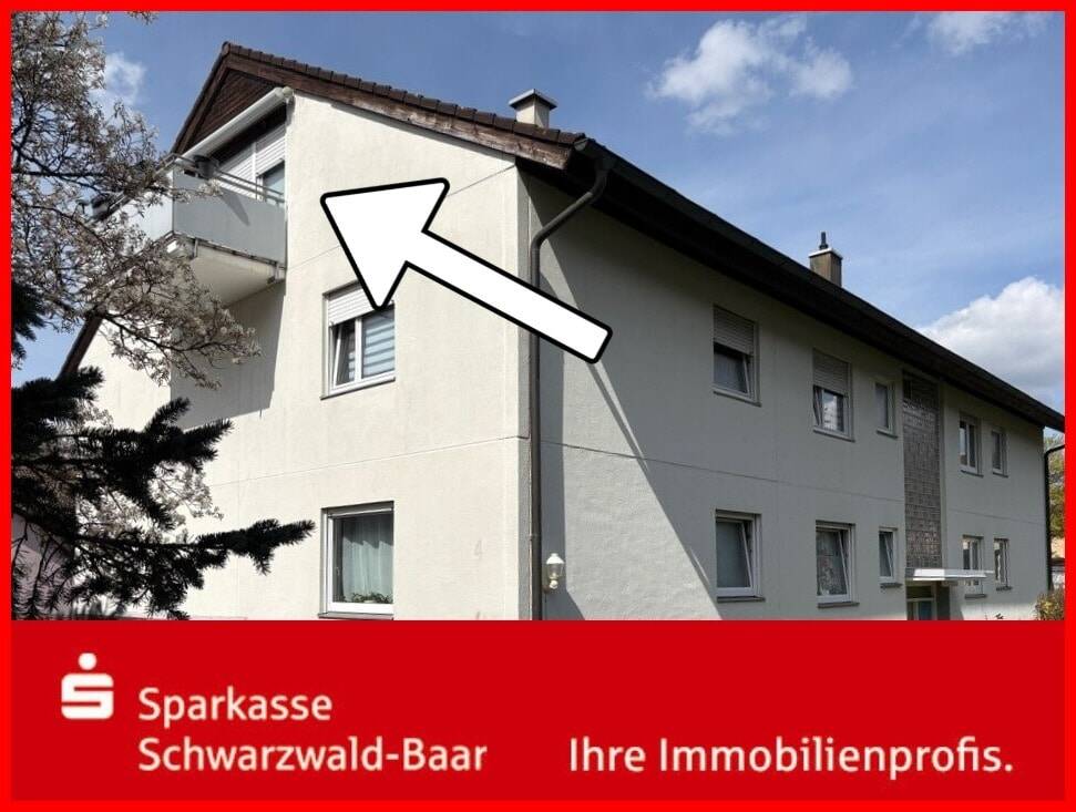 Gemütliche 2,5-Zimmer-Wohnung im Dachgeschoss mit Garage, 78073 Bad Dürrheim