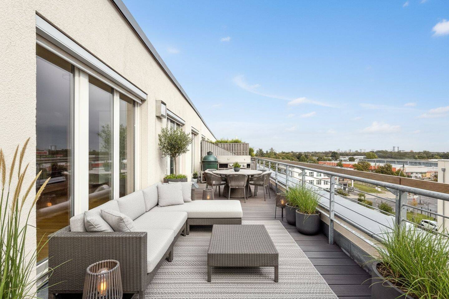 Penthouse (DG) mit 4 Zimmern, zwei großen Terrassen, Aufzug, Stellplatz, 14167 Berlin (Steglitz-Zehlendorf Kolonie Abendruh Kolonie Sonnenschein Lichterfelde Zehlendorf)