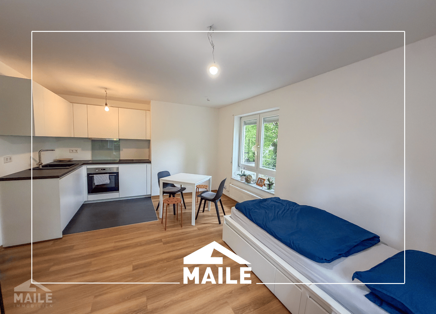 Charmantes, möbliertes 1-Zimmer Apartment mit Terrasse, 70597 Stuttgart (Degerloch Hoffeld Kaltental Möhringen Sonnenberg)