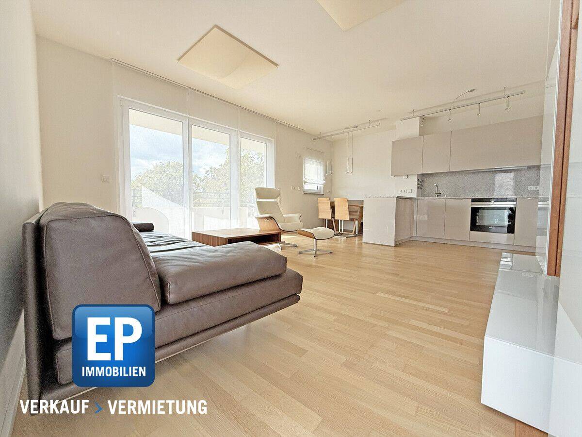 Exklusive 3-Zi-DG-Whg. mit großem Süd-Balkon, hochwertiger Möblierung und Tiefgarage, 81369 München (Sendling Sendling-Westpark Thalk. Obersendl.-Forsten-Fürstenr.-Solln)