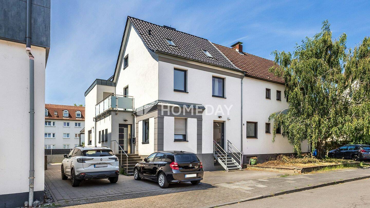 Kernsanierte Doppelhaushälfte mit 6 Zimmern, Garten, Balkon & 5 Stellplätzen, 51373 Leverkusen (Bürrig Küppersteg Rheindorf Wiesdorf)