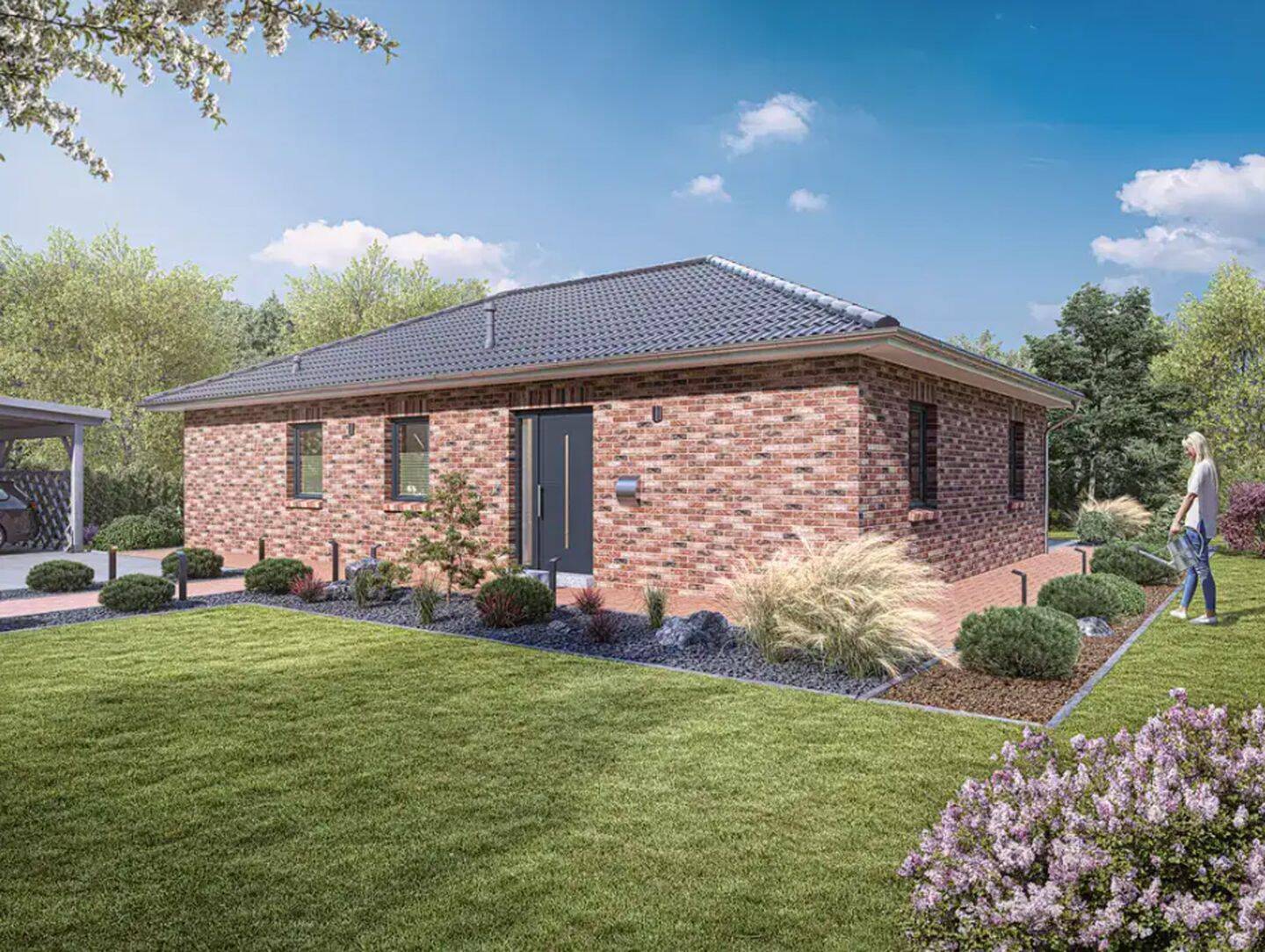 NEUBAU Bungalow…seniorengerecht und in zweiter Reihe, 22149 Hamburg (Wandsbek Rahlstedt Tonndorf)