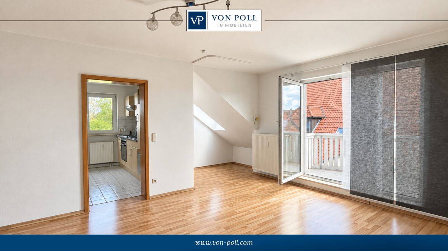 Großzügige 2-Zimmer-Wohnung mit durchdachtem Grundriss, Stellplatz und Balkon, 91522 Ansbach