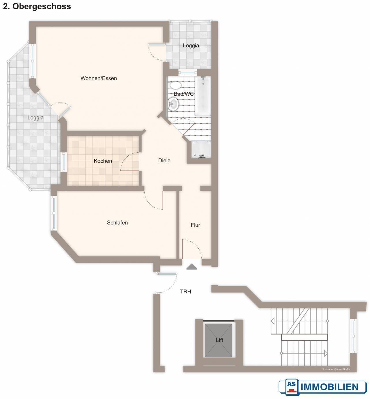 AS-Immobilien.com +++ hübsche, gepflegte Wohnung mit Einbauküche – mitten in der Stadt, 63619 Bad Orb