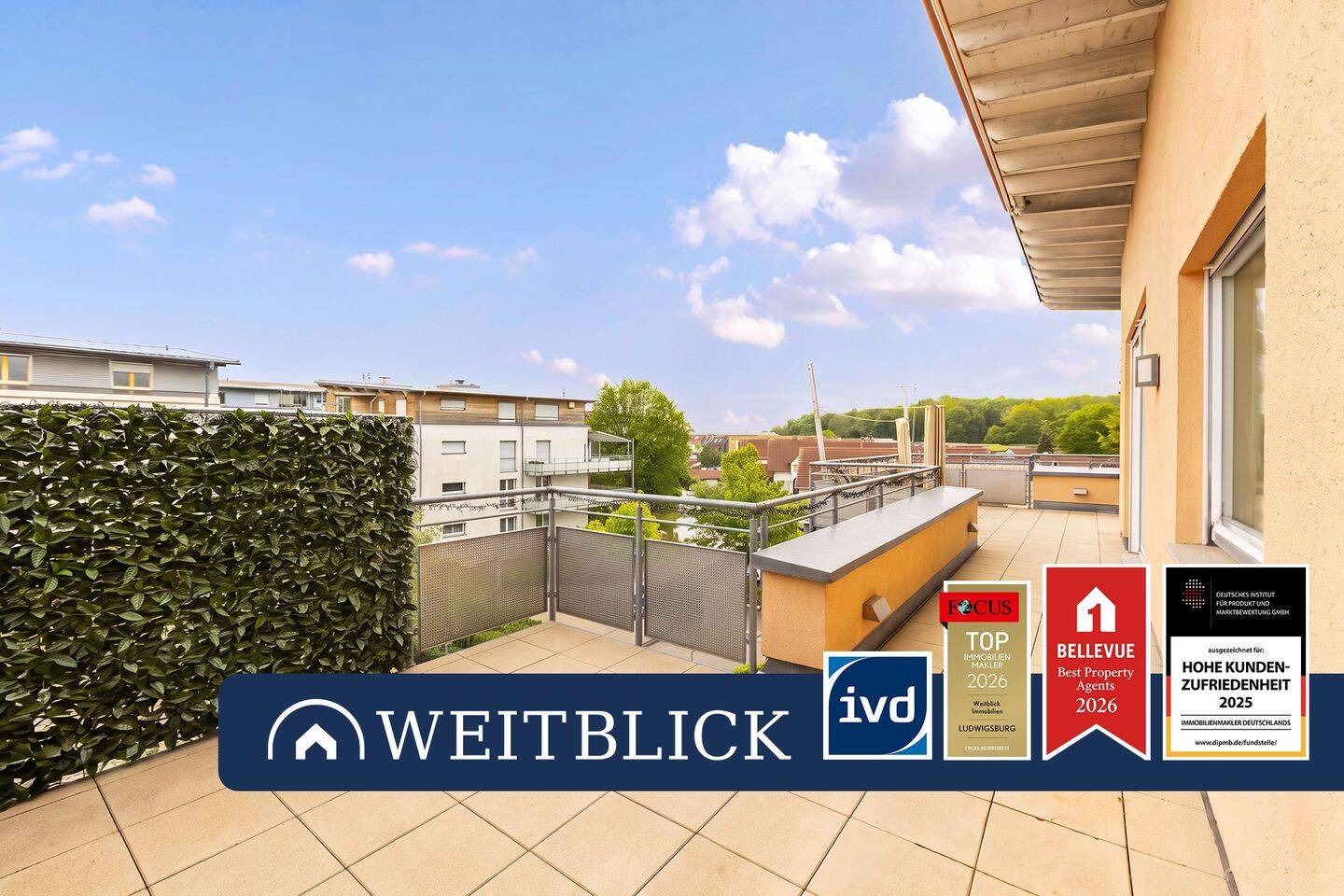 WEITBLICK: Penthouse mit Direktaufzug!, 70806 Kornwestheim