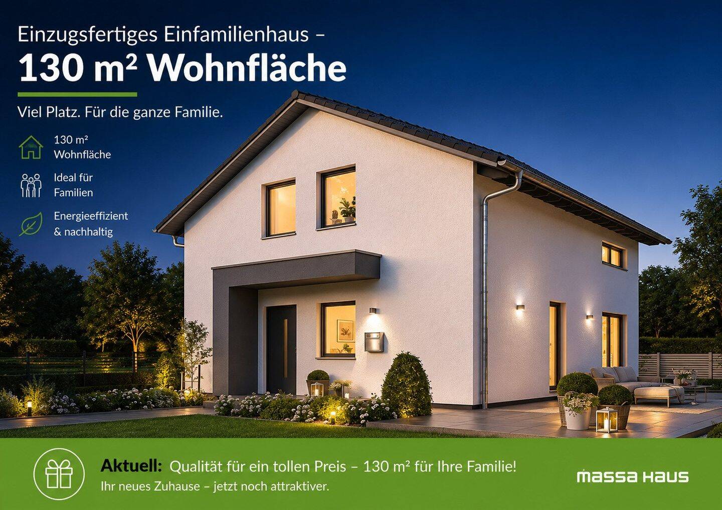 130 m² – Außen fertig – Innen selber machen – mit Bodenplatte, 72820 Sonnenbühl