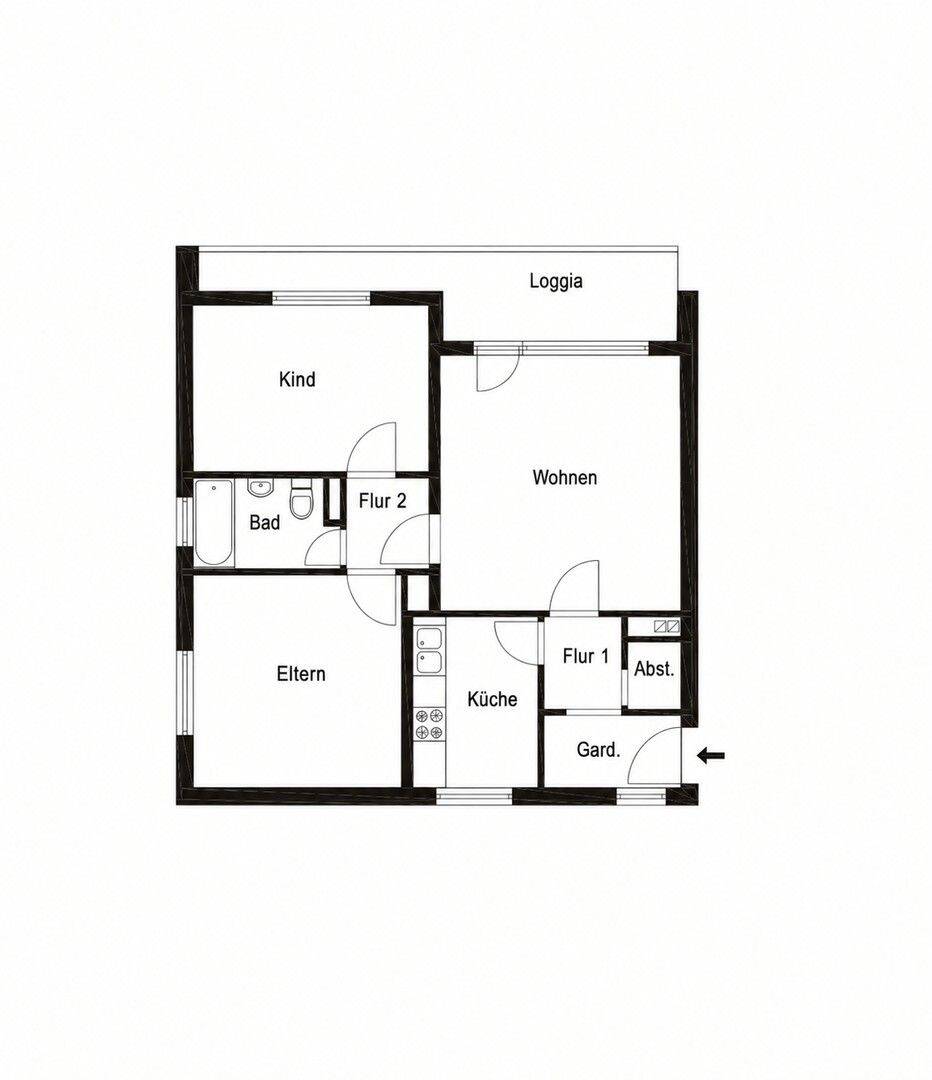 3-Zimmer-Wohnung | 72 qm | 2.000 € warm | 80935 München, 80935 München (Feldmoching-Hasenbergl Milbertshofen-Am Hart)