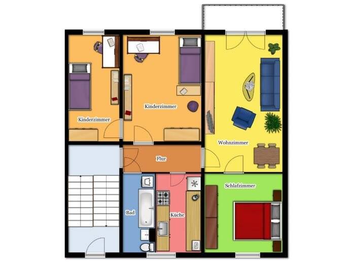 Schöne 4-Zimmer-Wohnung am Stadtrand, 1558 Großenhain