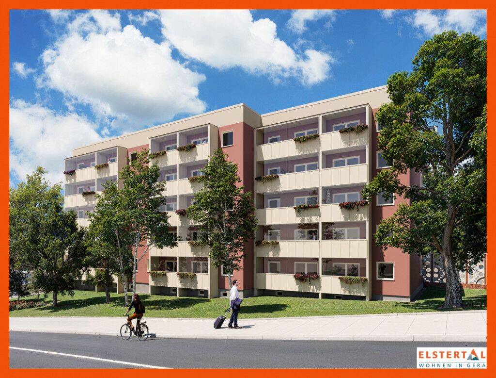 Modern geschnittene 2-Raum-Wohnung mit Balkon & Aufzug, 7545 Gera (Bieblach Innenstadt Ostviertel Pforten Untermhaus)