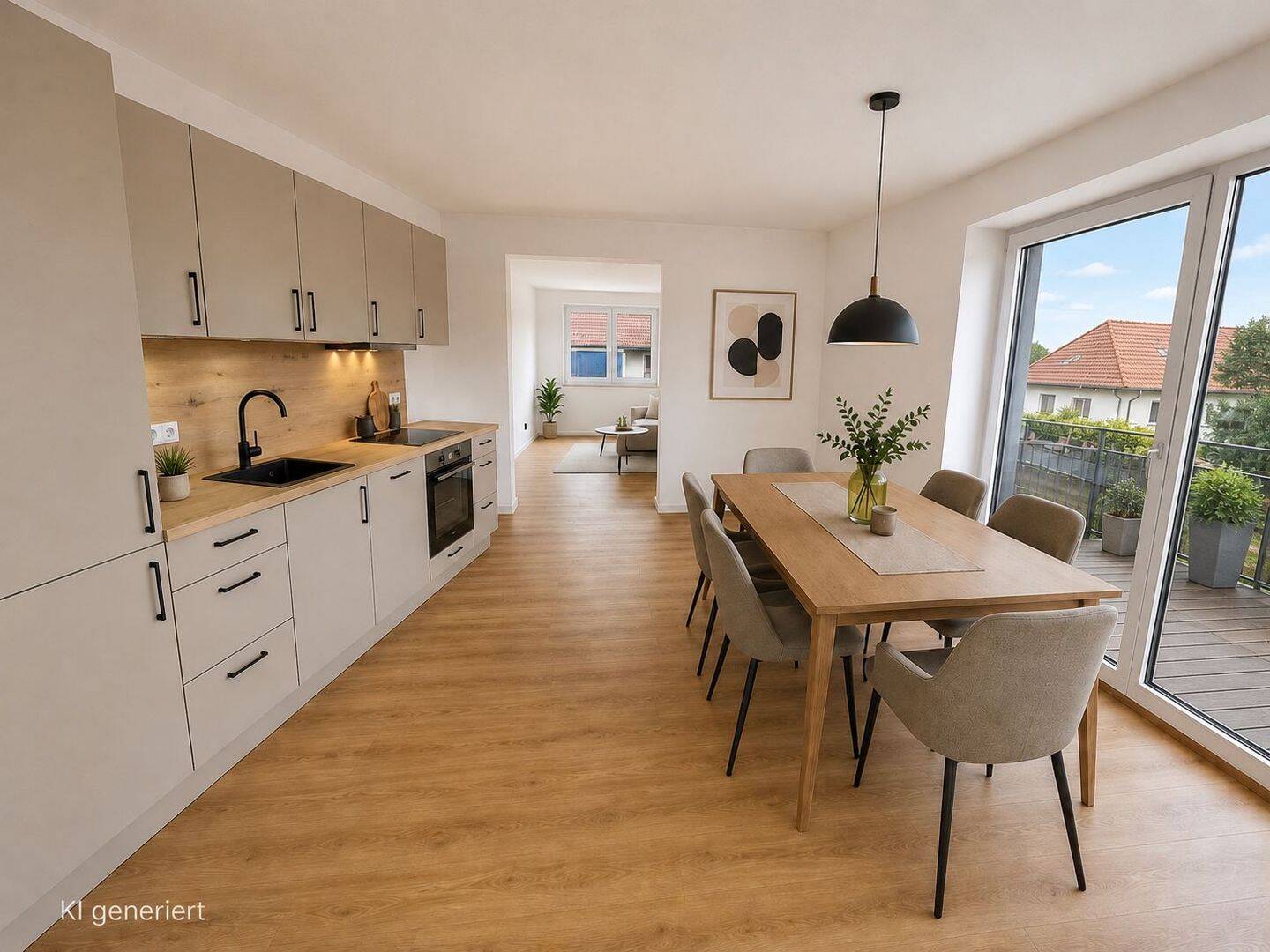 Erstbezug, großzügige 2-Zimmer Wohnung mit Balkon und Garten, 84307 Eggenfelden