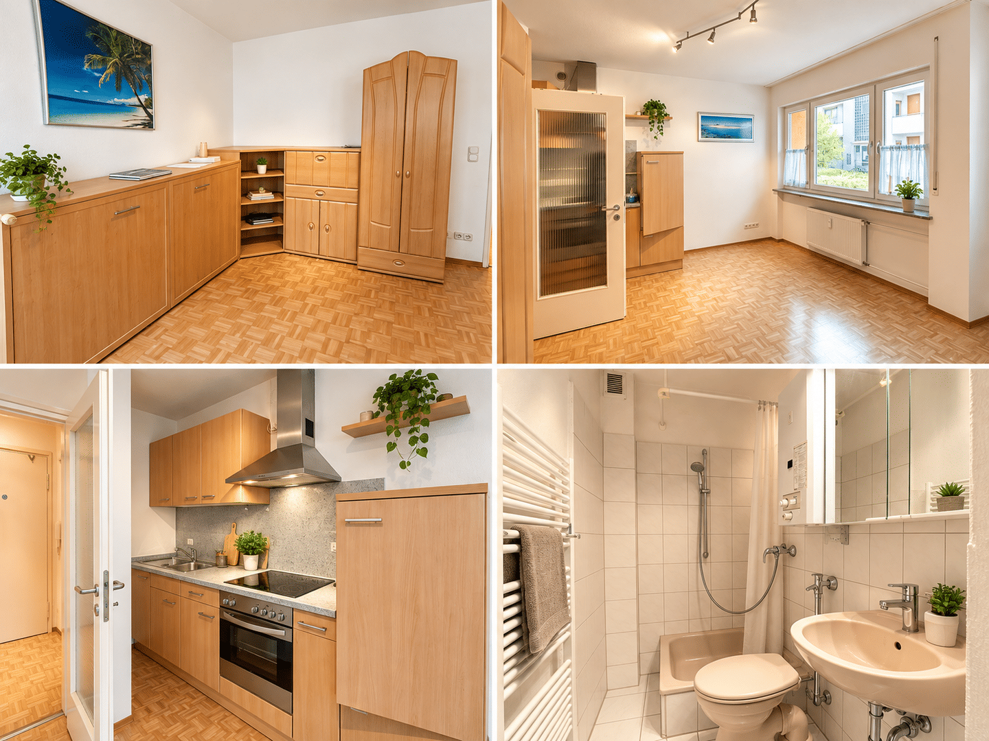 Möbliertes 1-Zimmer-Apartment am Stadtpark – Einbauküche – frei ab 01.01.2027, 90409 Nürnberg (Großreuth h. d. Veste Gärten h. d. Veste Maxfeld Schoppershof)
