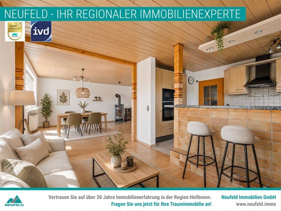 Großzügige 3 Zimmer Wohnung in ruhiger Lage zu verkaufen!, 74861 Neudenau
