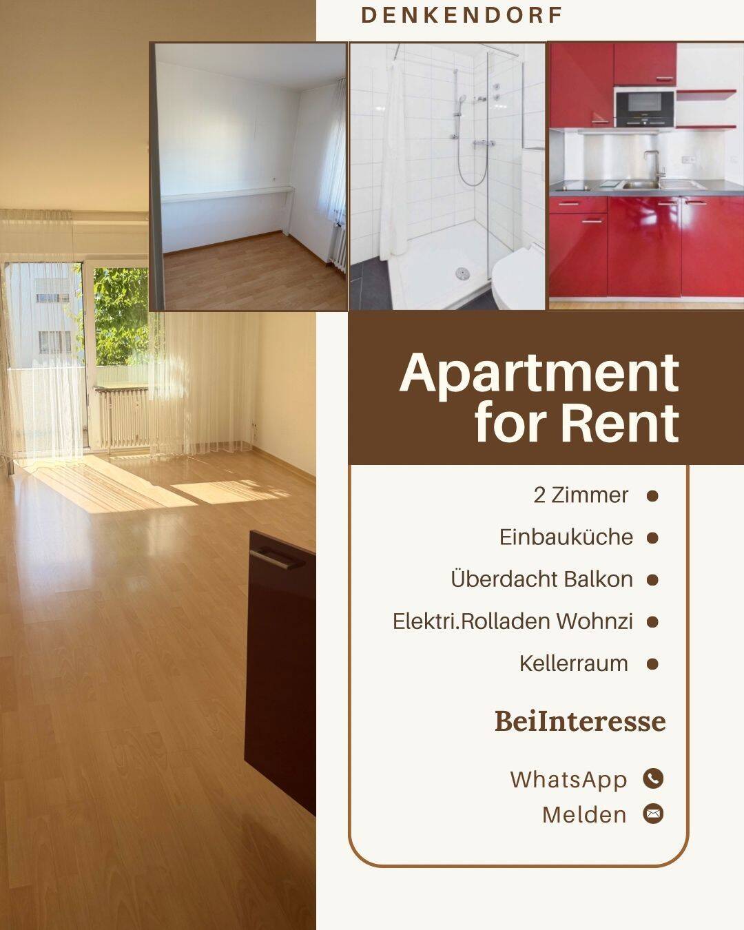 Mietwohnung, 2 Zimmer, 45 m², in Denkendorf, 73770 Denkendorf