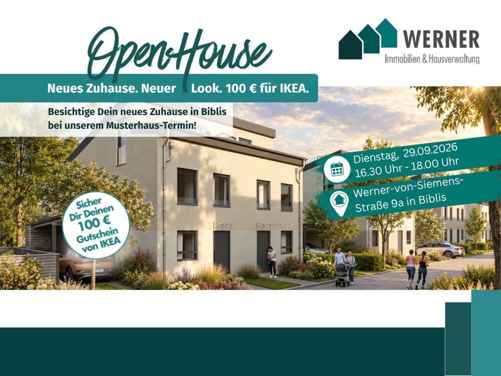 Maisonettewohnung 118 m² in Biblis zur Miete! After-Work-Besichtigung am 29.09. von 16:30-18Uhr, 68647 Biblis