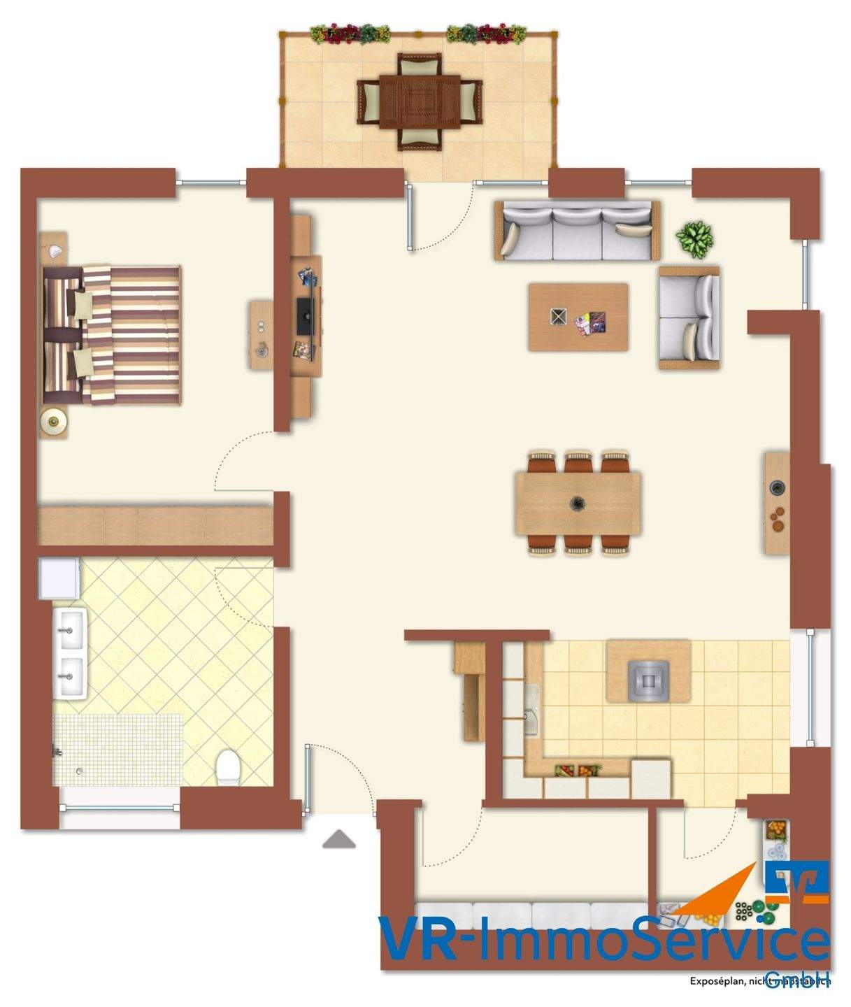 Exklusive 2-Zimmer-Neubauwohnung mit Balkon in zentraler Lage von Spalt, 91174 Spalt