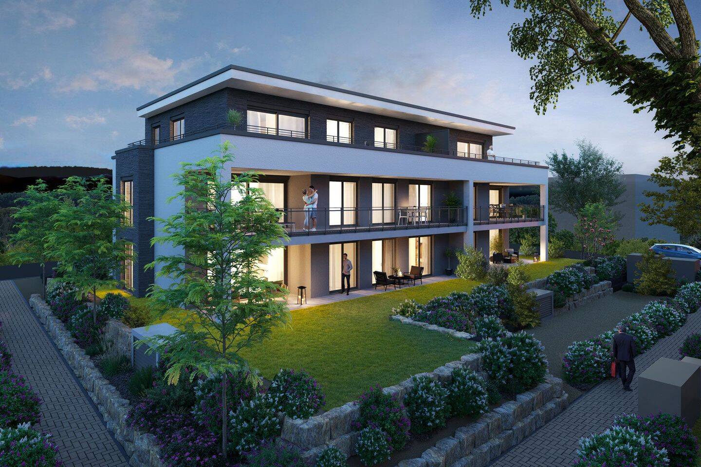 3-Zimmer-Wohnung mit 2 Terrassen und Gartenanteil!, 71272 Renningen