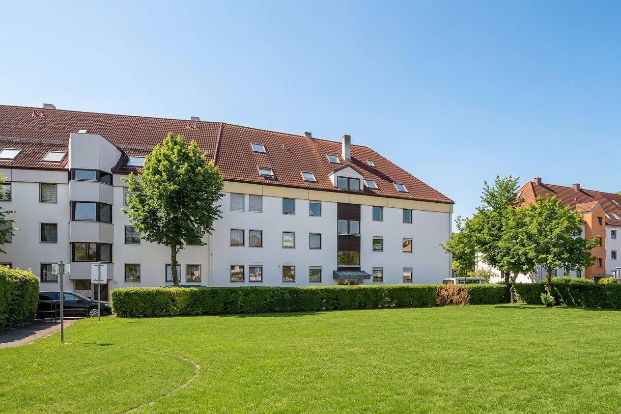 SOFORT FREI: Helles 1-ZKB-Appartement mit Balkon in A-Haunstetten, 86179 Augsburg (Haunstetten Siebenbrunn)