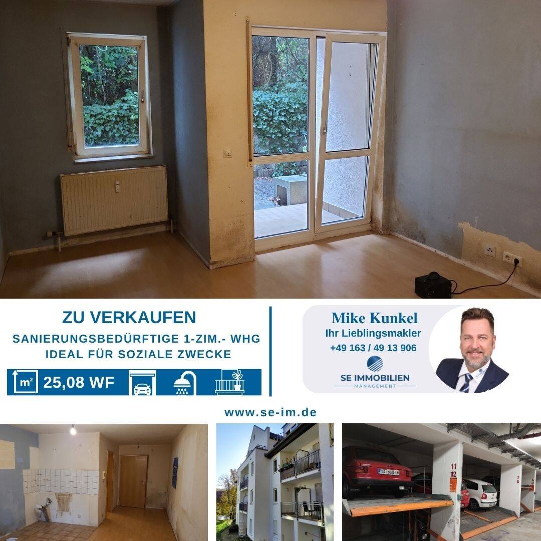 Sanierungsbedürftiges 1 Zimmer Appartement, 75181 Pforzheim