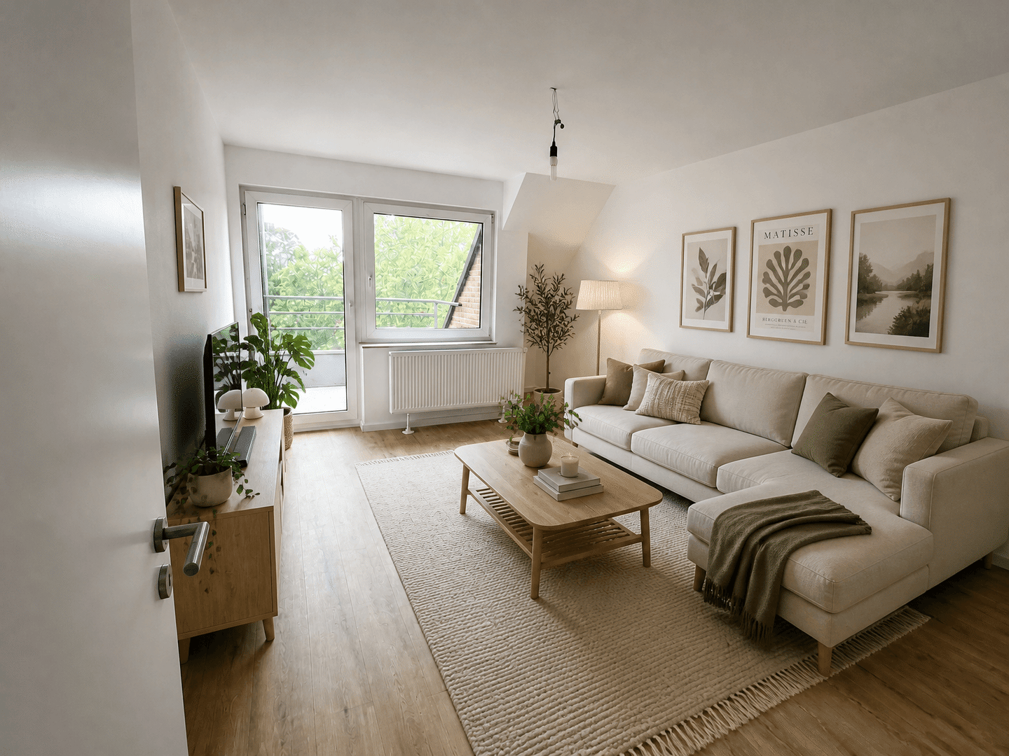 Provisionsfrei: Frisch renovierte 4-Zimmer-Maisonette mit Balkon und Blick ins Grüne, 40231 Düsseldorf (Eller Lierenfeld)