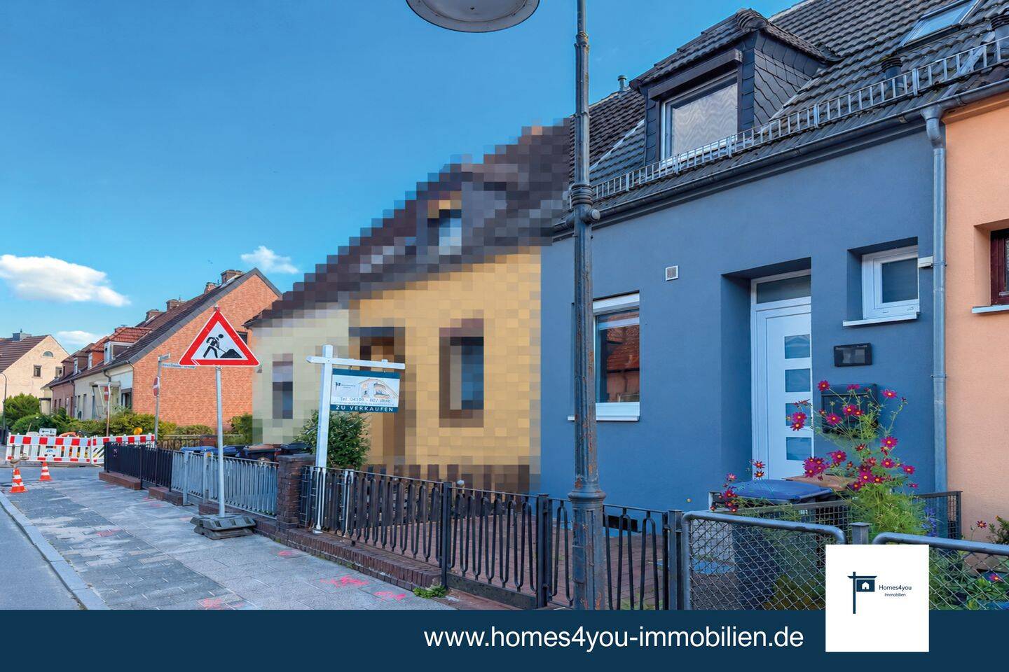 Modernisiertes Reihenmittelhaus mit Süd-Dachterrasse in Bremen-Oslebshausen, 28239 Bremen (Gröpelingen Ohlenhof Oslebshausen)