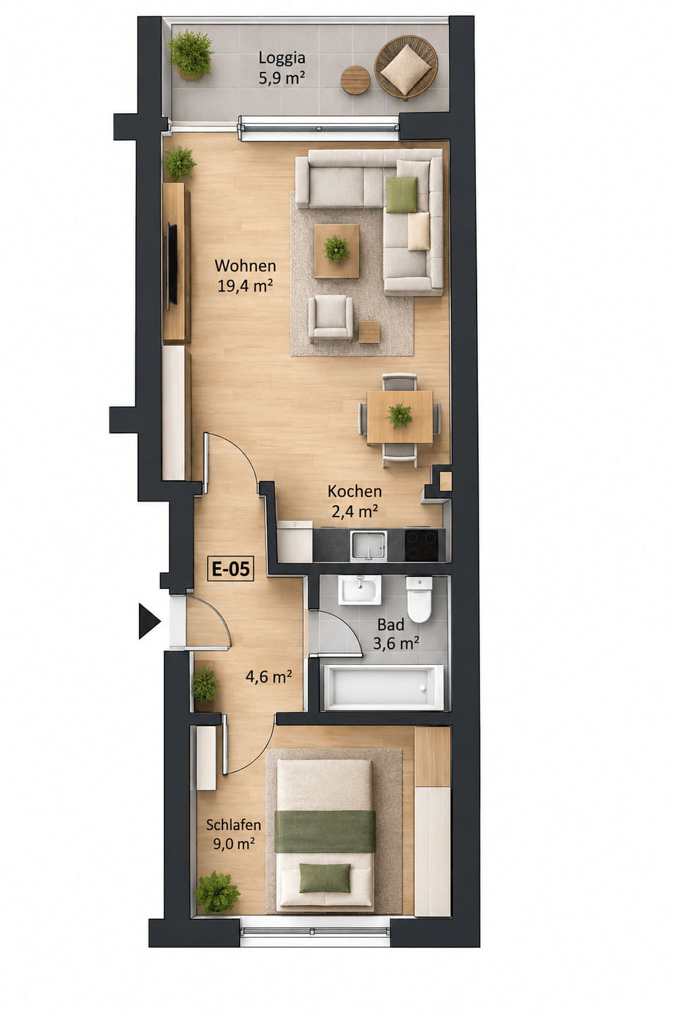 Ideale 2-Zimmer-Wohnung mit Balkon in Hamburg Barmbek-Süd, 22081 Hamburg (Hamburg-Nord Barmbek-Süd Uhlenhorst)