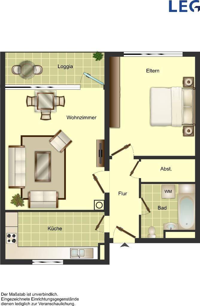 Demnächst frei! 2-Zimmer-Wohnung in Düsseldorf Garath wird saniert !, 40595 Düsseldorf (Benrath Garath Hellerhof Urdenbach)
