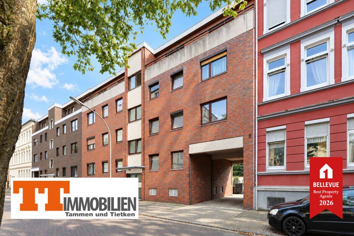 TT: Sonnige 2-Zimmer-Wohnung mit Süd-Balkon und Stellplatz in Wilhelmshaven-Bant!, 26382 Wilhelmshaven (Bant Heppens Innenhafen Innenstadt Siebethsburg)