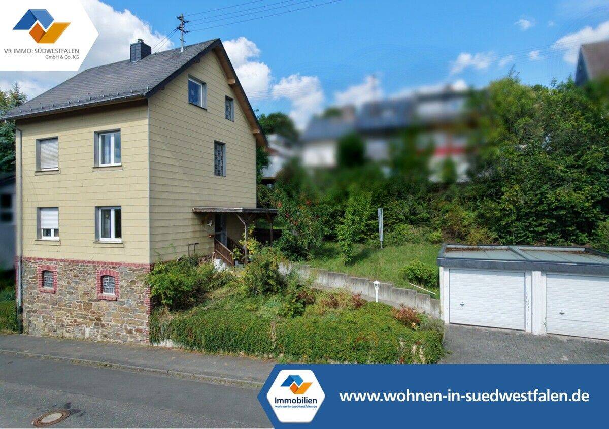 Beliebte Wohnlage, viel Potenzial: Einfamilienhaus mit Garten und Doppelgarage in Weidenau!, 57076 Siegen