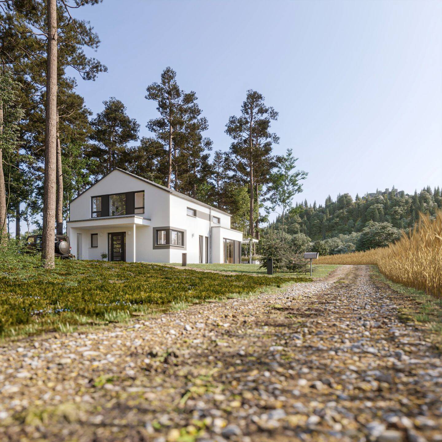Baugrundstück mit Neubau – Einfamilienhaus in schöner Lage, 1993 Schipkau