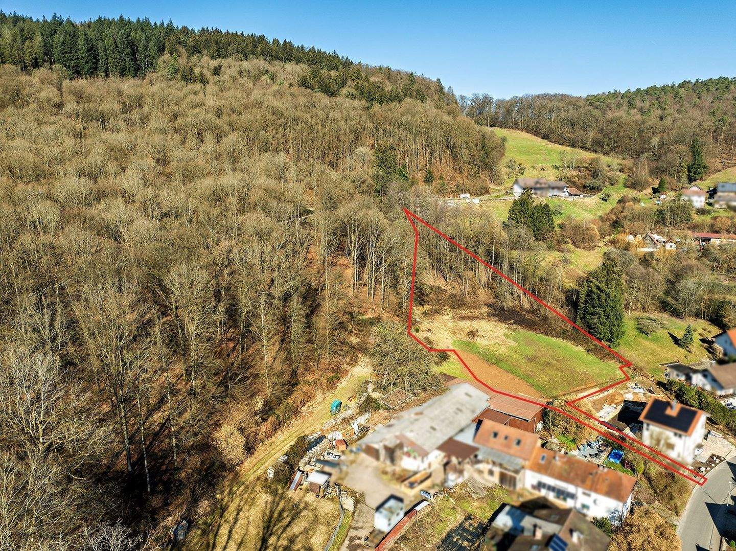 Baugrundstück mit Wiesenfläche und Waldanteil, 69412 Eberbach