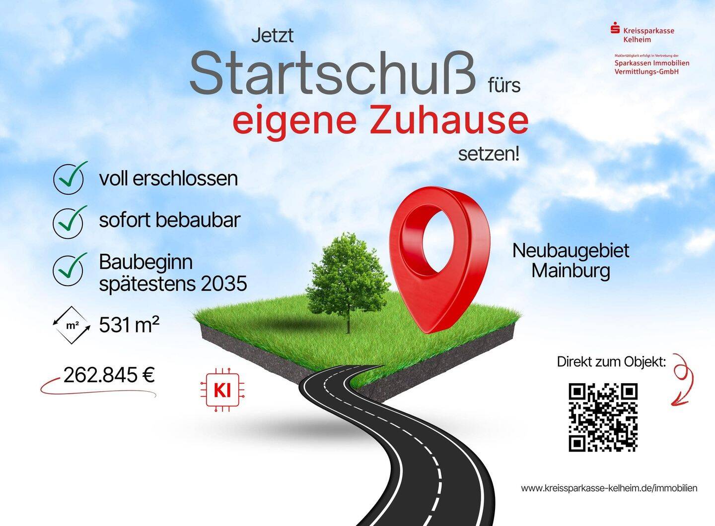 Baugrundstück für ein Einfamilienhaus im Neubaugebiet  in exponierter Lage über Mainburg, 84048 Mainburg
