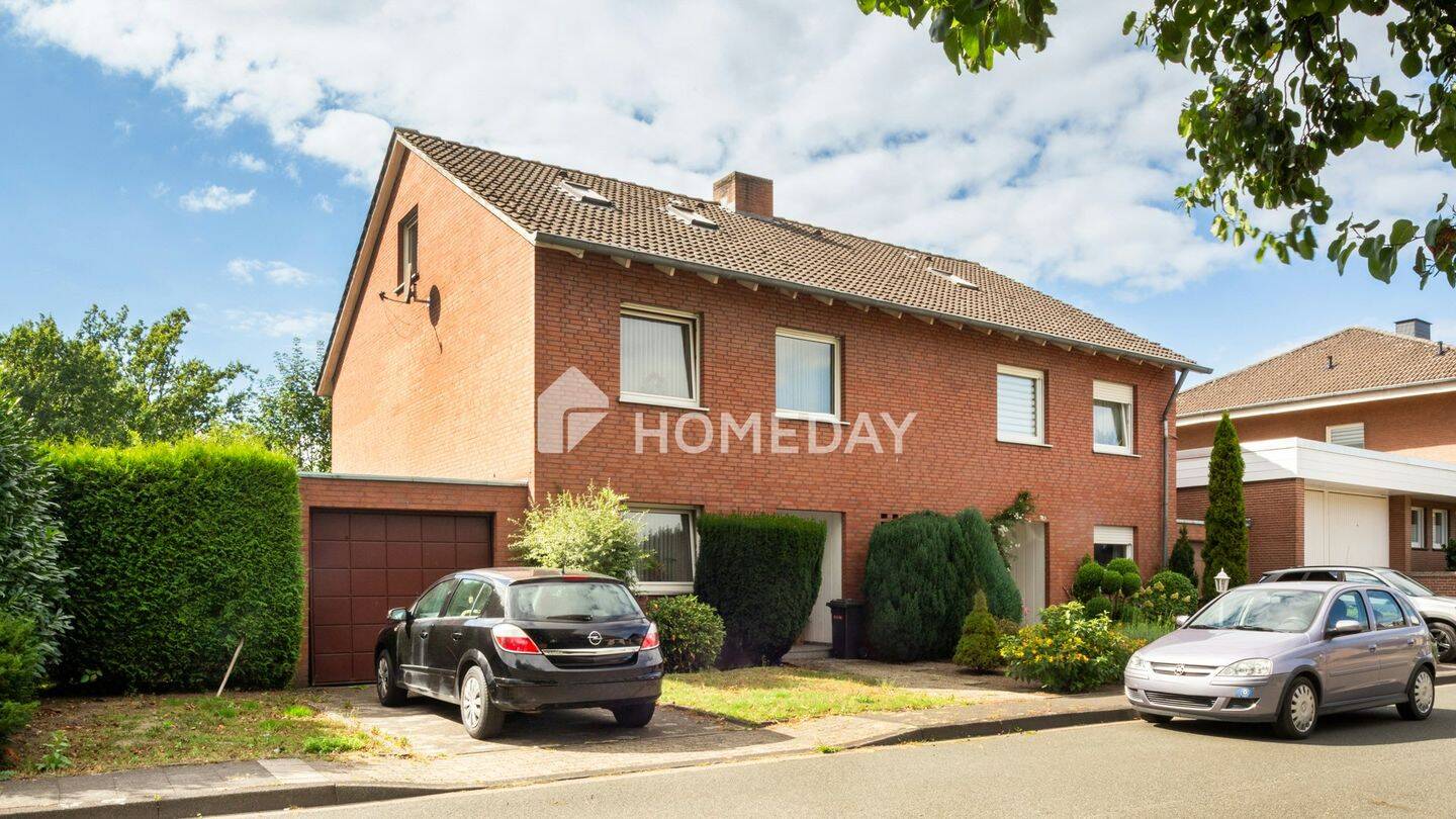 Charmante Doppelhaushälfte mit Garten, Terrasse, Balkon, Erbbaurecht und Garage in Ennigerloh, 59320 Ennigerloh