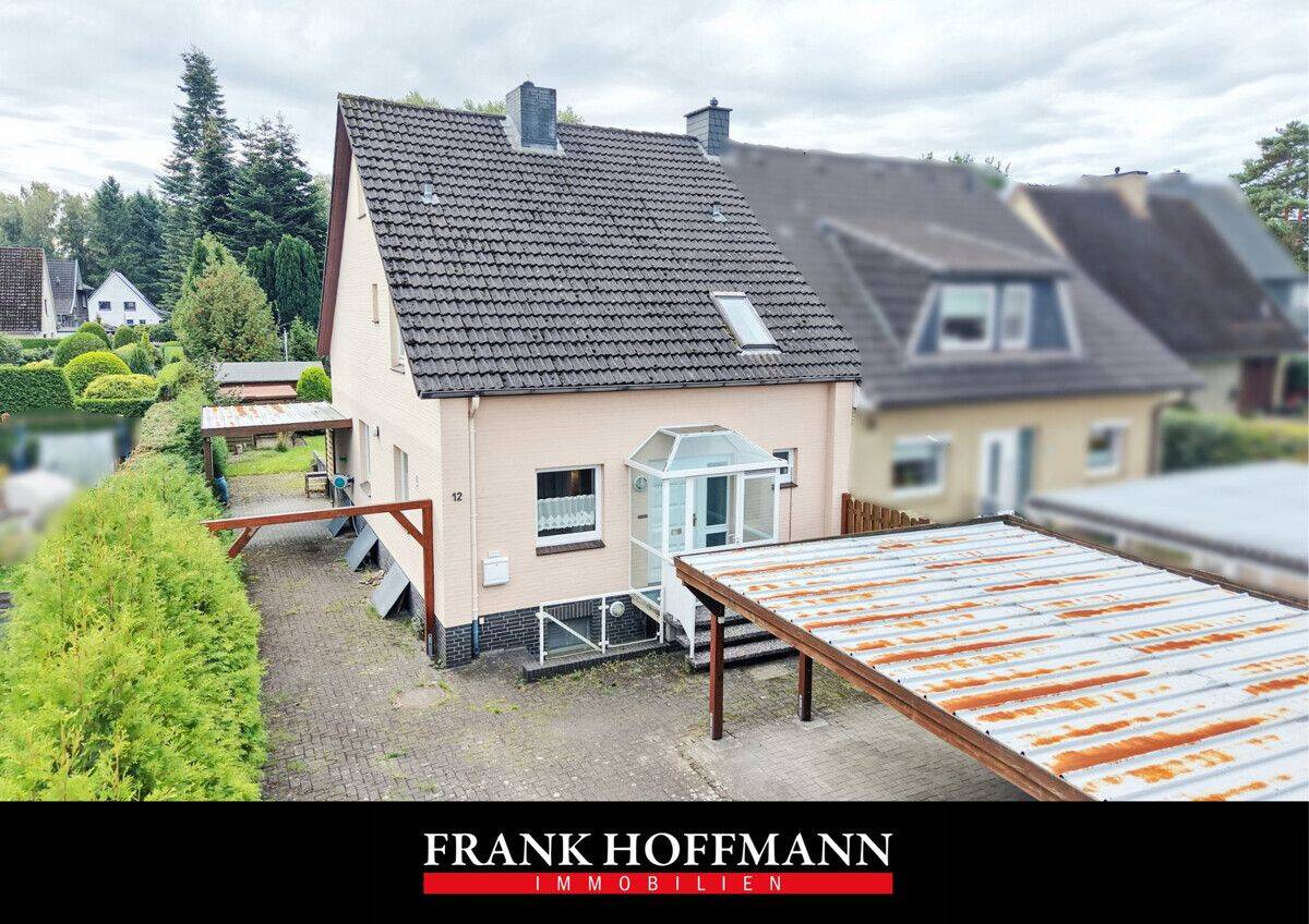 Gepflegte Doppelhaushälfte mit Doppelcarport und attraktiven Grundstück vor den Toren Hamburgs, 25474 Ellerbek