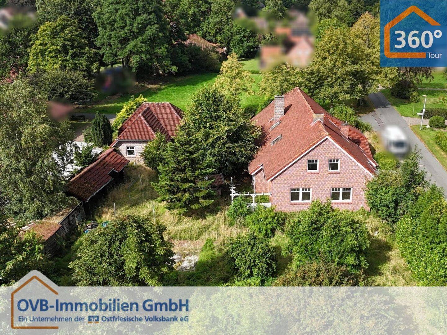 Wohnhaus mit zwei Wohneinheiten und Doppelgarage in Holte, 26817 Rhauderfehn