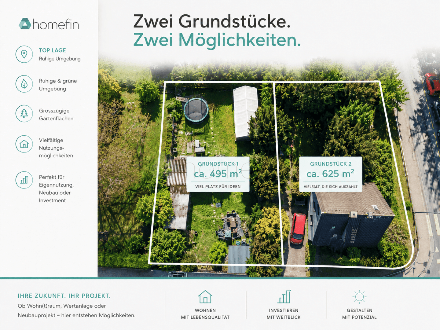 Hitdorf: Zwei Baugrundstücke mit Potenzial – Gemeinsam oder einzeln verfügbar, 51371 Leverkusen (Bürrig Hitdorf Rheindorf)