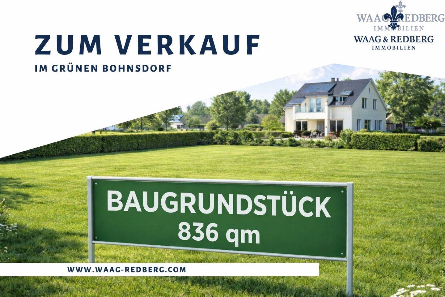 Ruhig, grün, vielseitig: Baugrundstück mit 836 m² in Bohnsdorf, 12526 Berlin (Treptow-Köpenick Bohnsdorf Kleingartenanlage Grünbergallee)