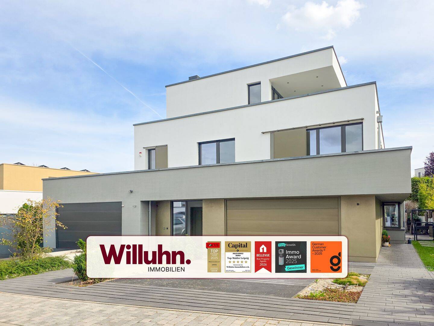 Architektenhaus mit Panoramablick am Kap Zwenkau | Aufzug | 2 Wohneinheiten | 8 Stellplätze, 4442 Zwenkau