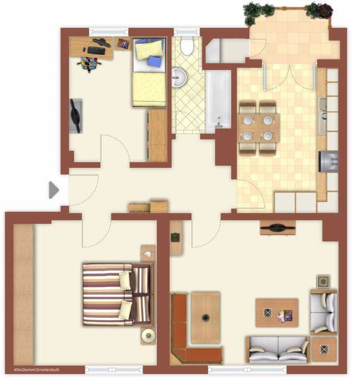 Demnächst frei! 3-Zimmer-Wohnung in Mönchengladbach Rheydt, 41236 Mönchengladbach (Bonnenbroich Geneicken Heyden Mülfort Rheydt)