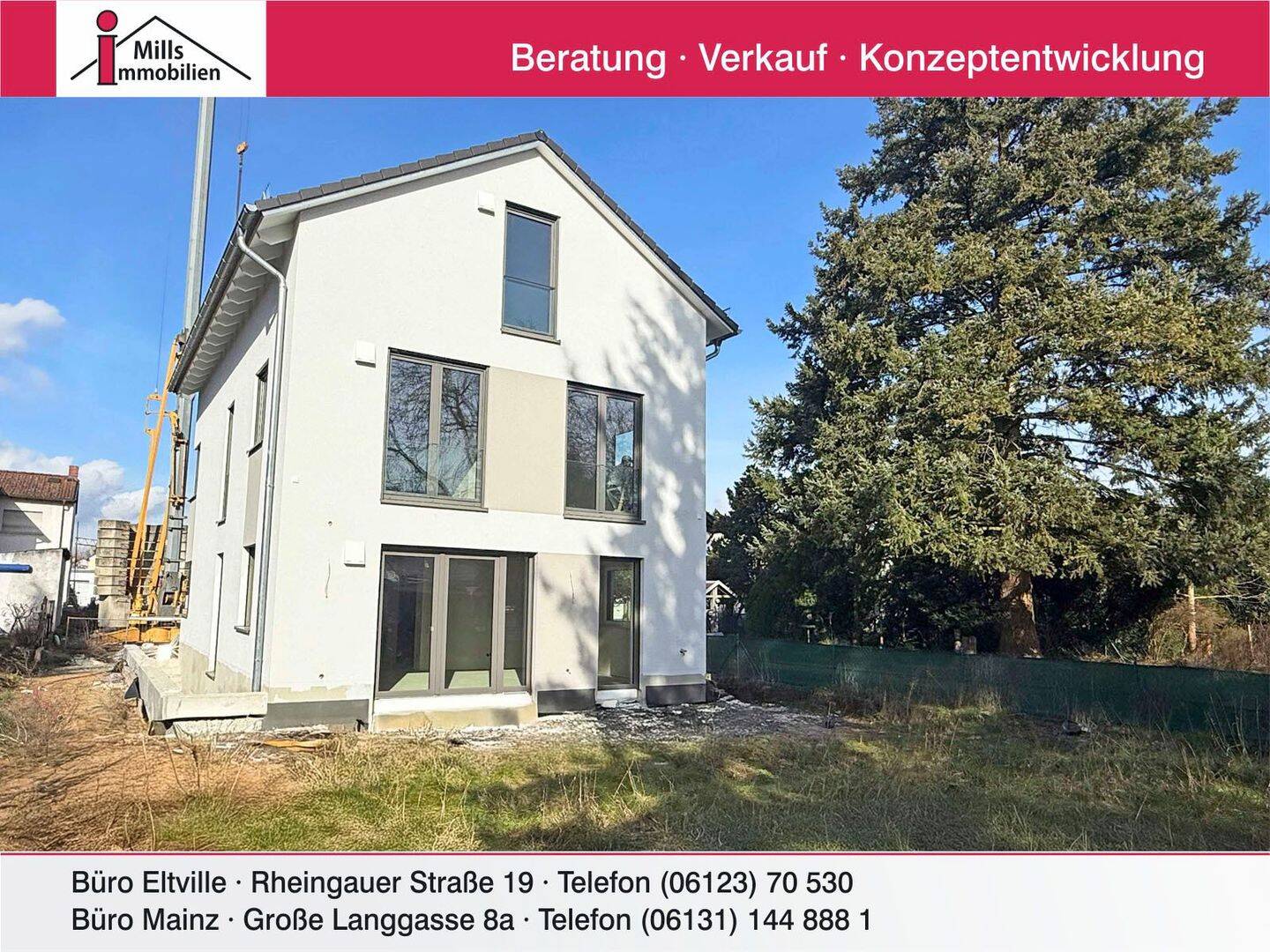 Erstbezug in Bestlage von Ginsheim-Gustavsburg Luxuriöses Einfamilienhaus mit Terrasse und Garten, 65462 Ginsheim-Gustavsburg
