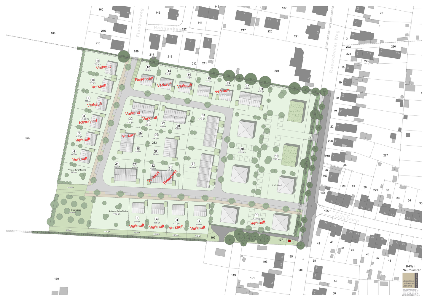 Baugrundstücke in Neumünster – Wohnen in der Nähe des Einfelder Sees, 24536 Neumünster (Brachenfeld Einfeld Tungendorf)