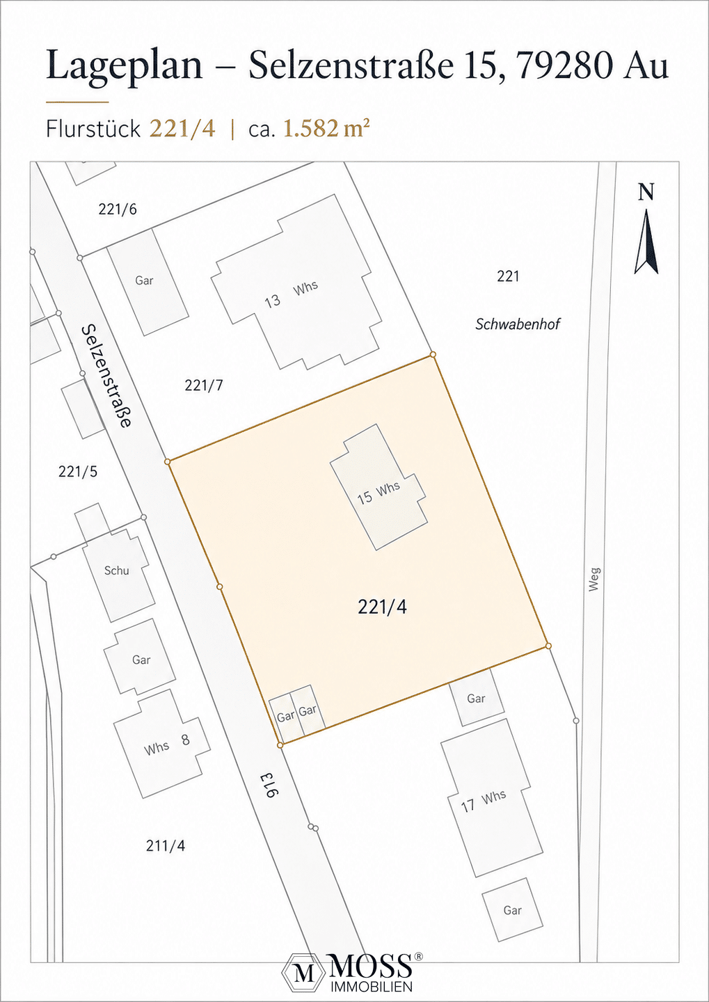 Idyllisches Grundstück in Au im Hexental – 1.582 m² Fläche, Hanglage und Blick ins Grüne, 79280 Au