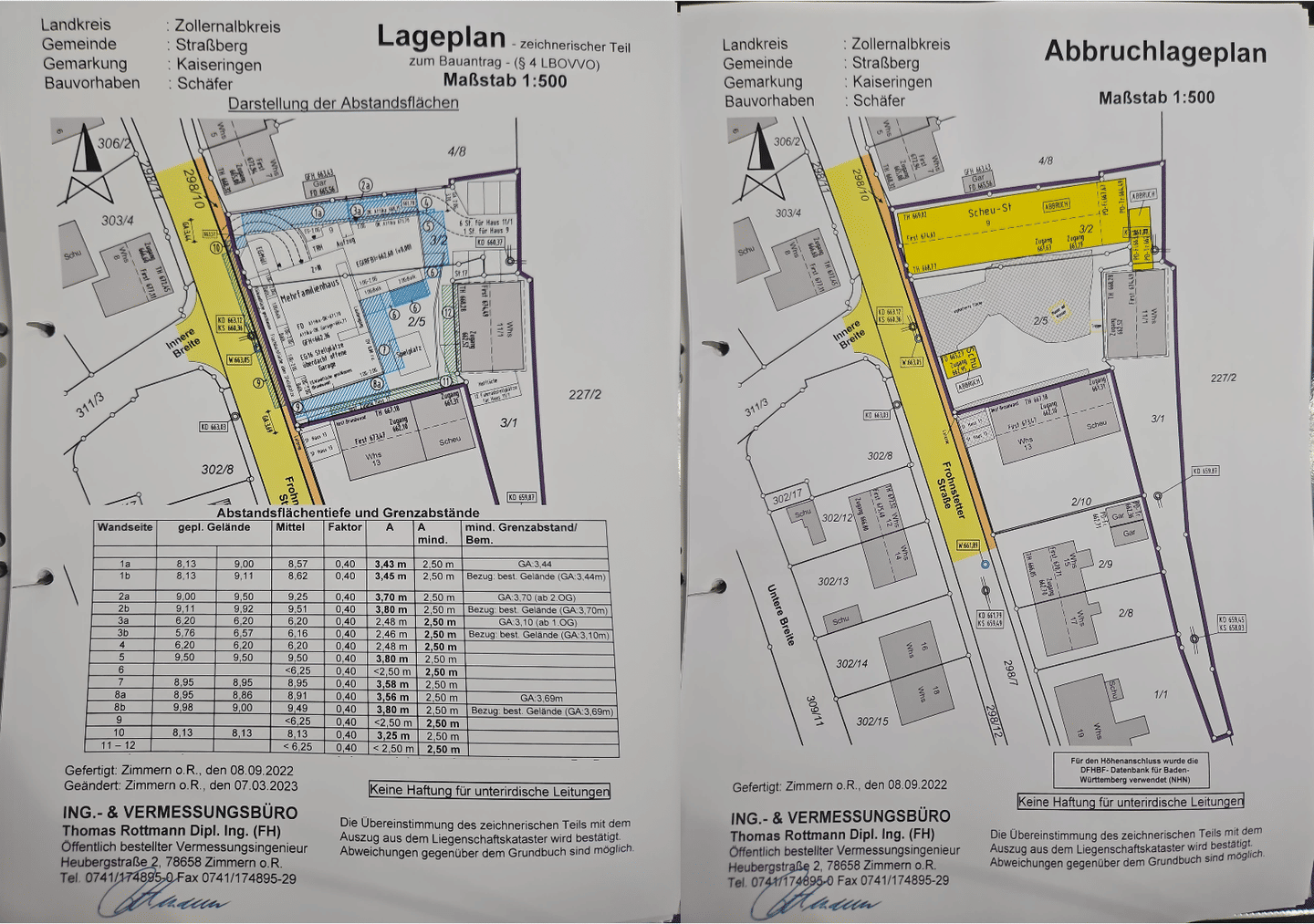 Baugrundstück mit Baugenehmigung für 10FH  in Straßberg, 72479 Straßberg