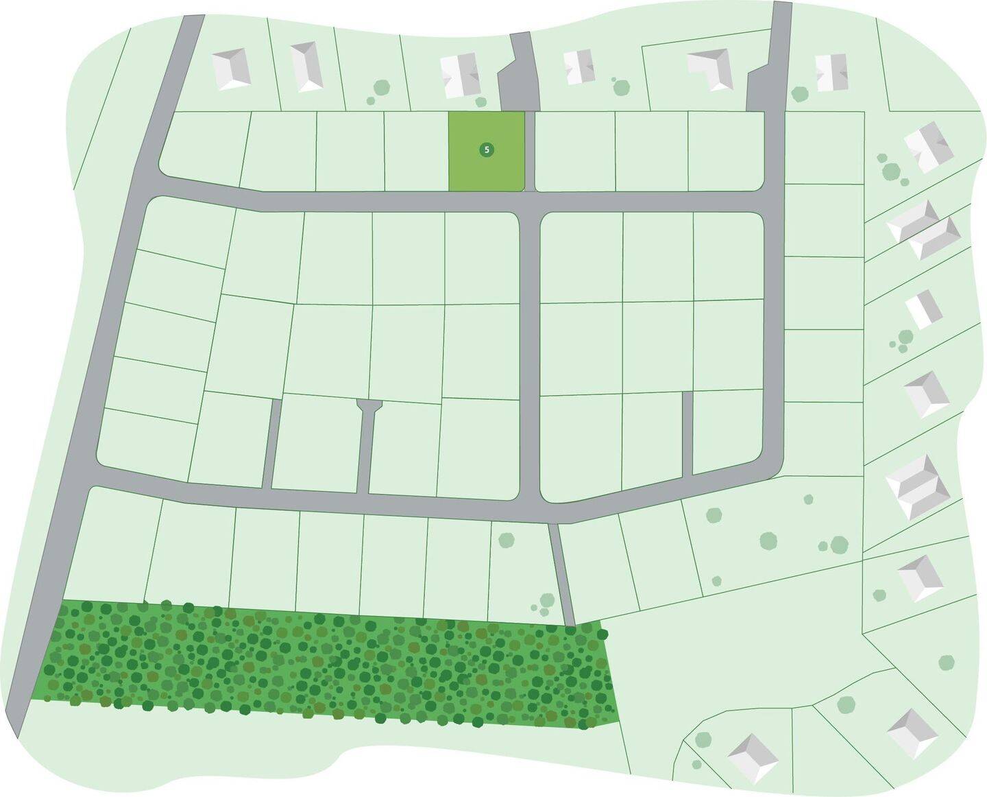 Neubau-Grundstück Nr. 5 in Lage, 32791 Lage