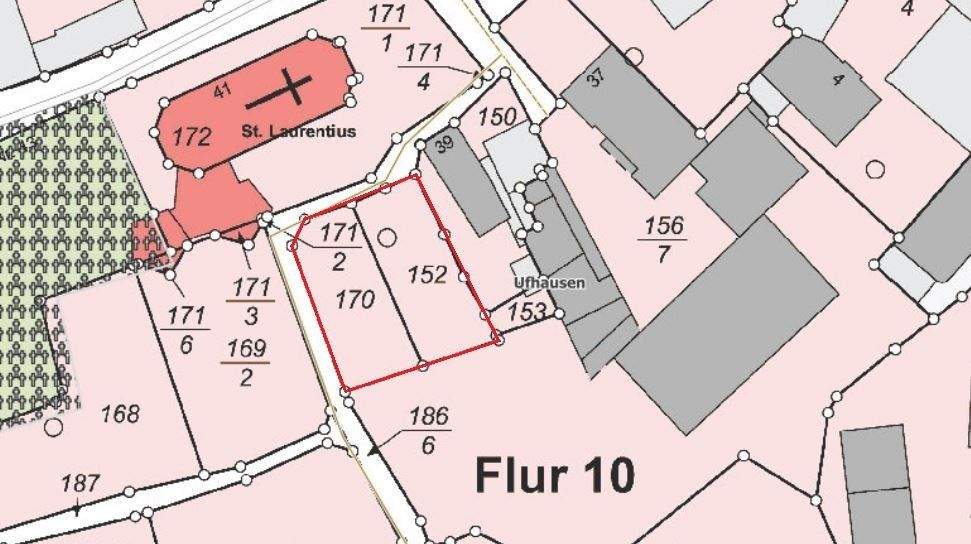 Baugrundstück bestehend aus 2 zusammenliegenden Flurstücken in Eiterfeld, 36132 Eiterfeld