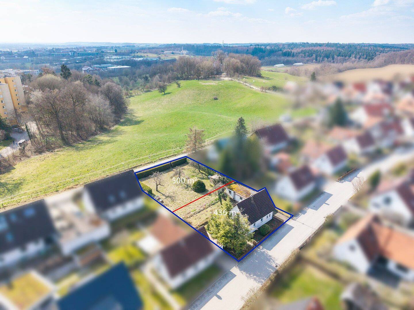 Seltene Gelegenheit! Baugrundstück für ein Einfamilienhaus mit unverbaubarem Blick nach Süden, 85354 Freising