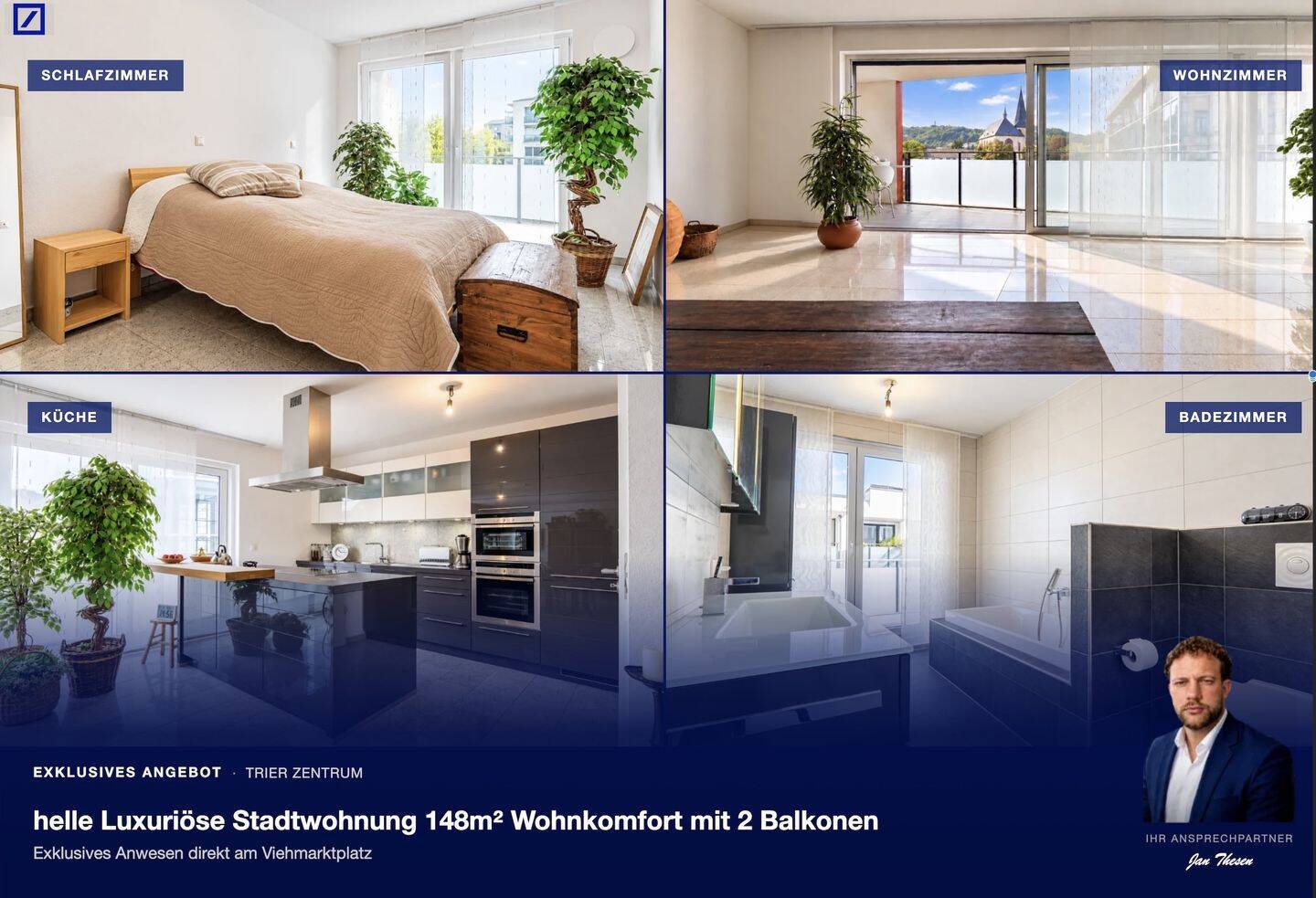 Wohnen am Viehmarkt – 148 m² Wohnkomfort mitten in Trier, 54290 Trier (Innenstadt Trier-Süd)