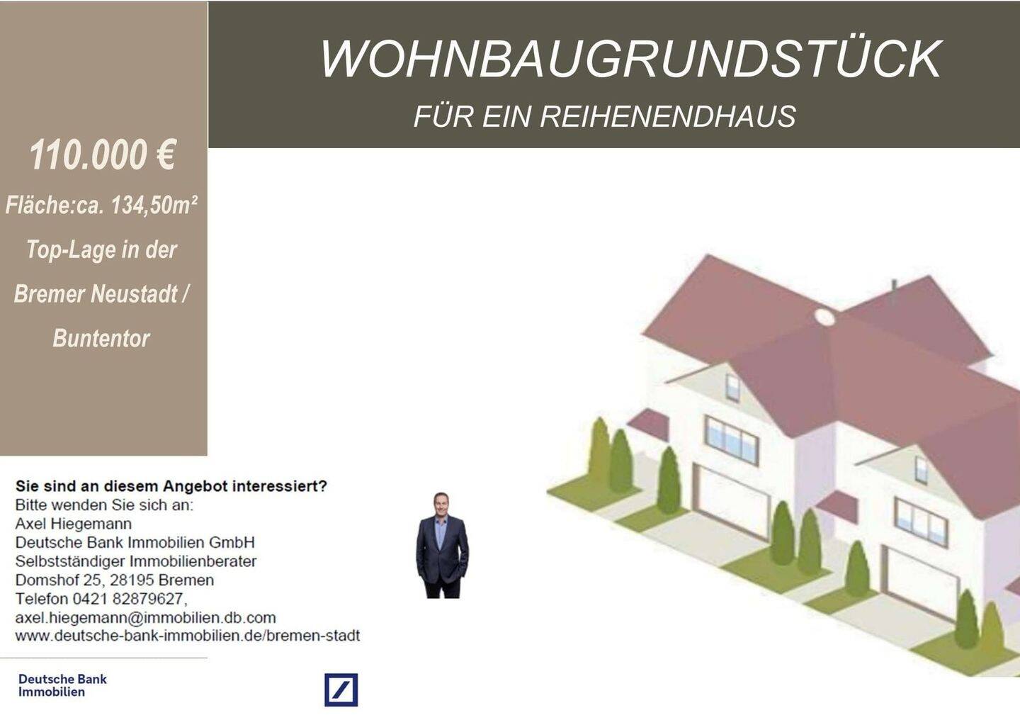 Baulücke in der Bremer Neustadt, Ihr Projekt in Bestlage!, 28201 Bremen (Buntentor Gartenstadt Süd Huckelriede Neustadt Südervorstadt)