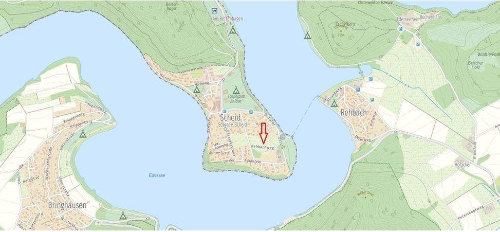 Grundstück am Edersee in Traumlage auf der Halbinsel Scheid, 34513 Waldeck