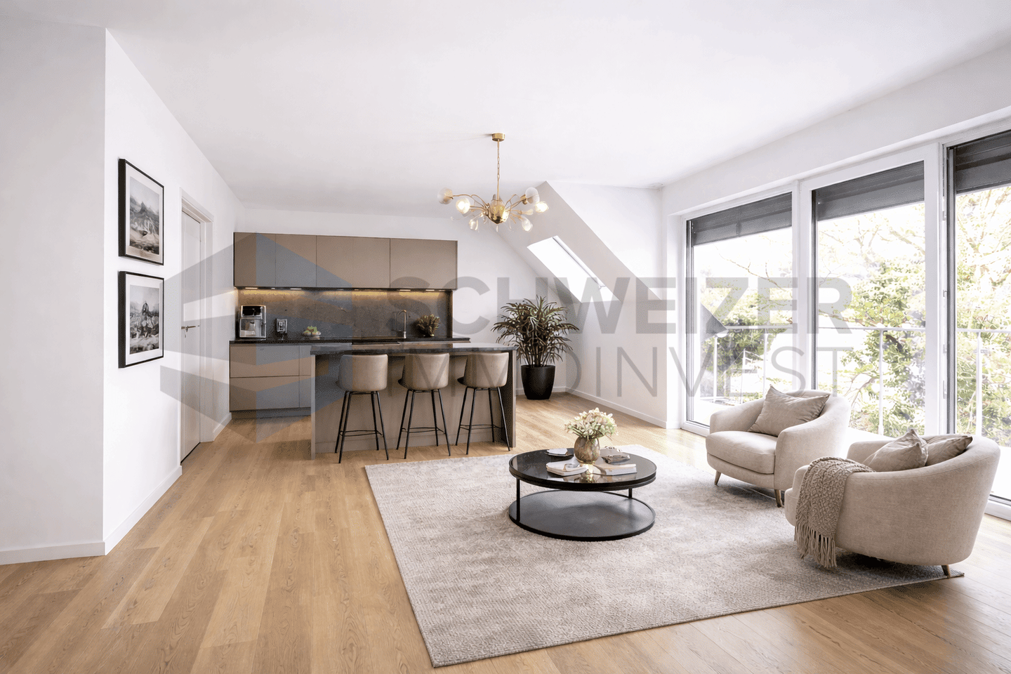 Wohnen auf zwei Ebenen – Maisonette mit zwei Balkonen in Baden-Baden, 76530 Baden-Baden (Ebersteinburg Innenstadt Lichtental Varnhalt Weststadt)
