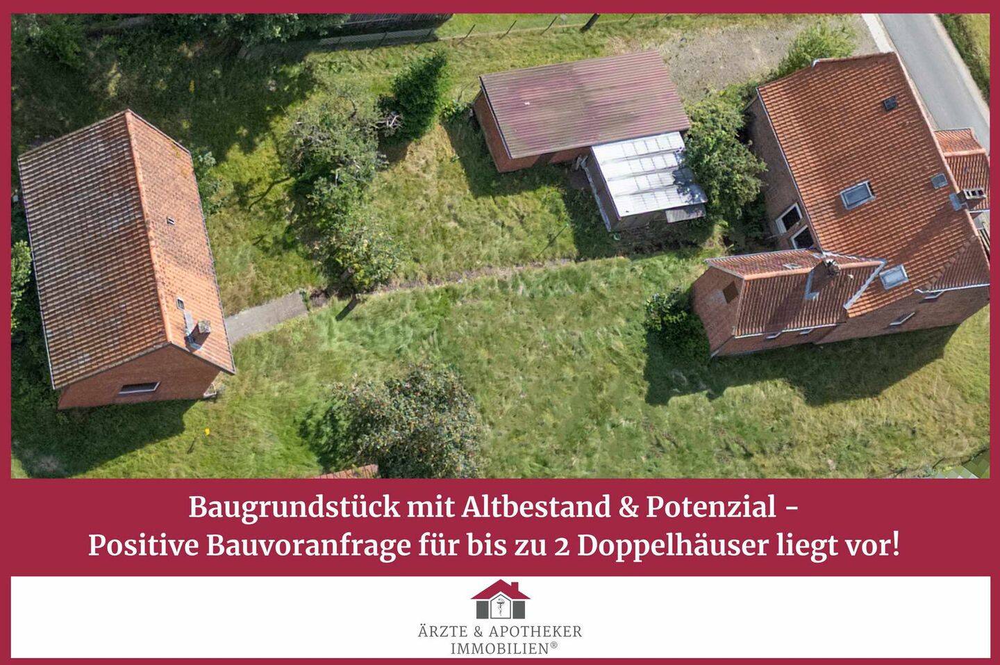 Baugrundstück mit Altbestand & Potenzial – Positive Bauvoranfrage für bis zu 2 Doppelhäuser liegt vor!, 21386 Betzendorf
